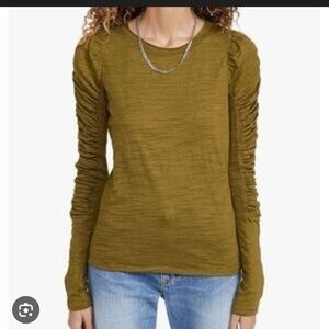 We The Free Mustard Long Sleeve Top